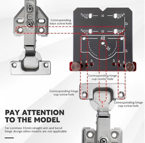 35mm Cabinet Hinge Drilling Template Locator Jig