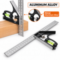 12 Inch Adjustable Combination Square, Stainless Steel 300mm