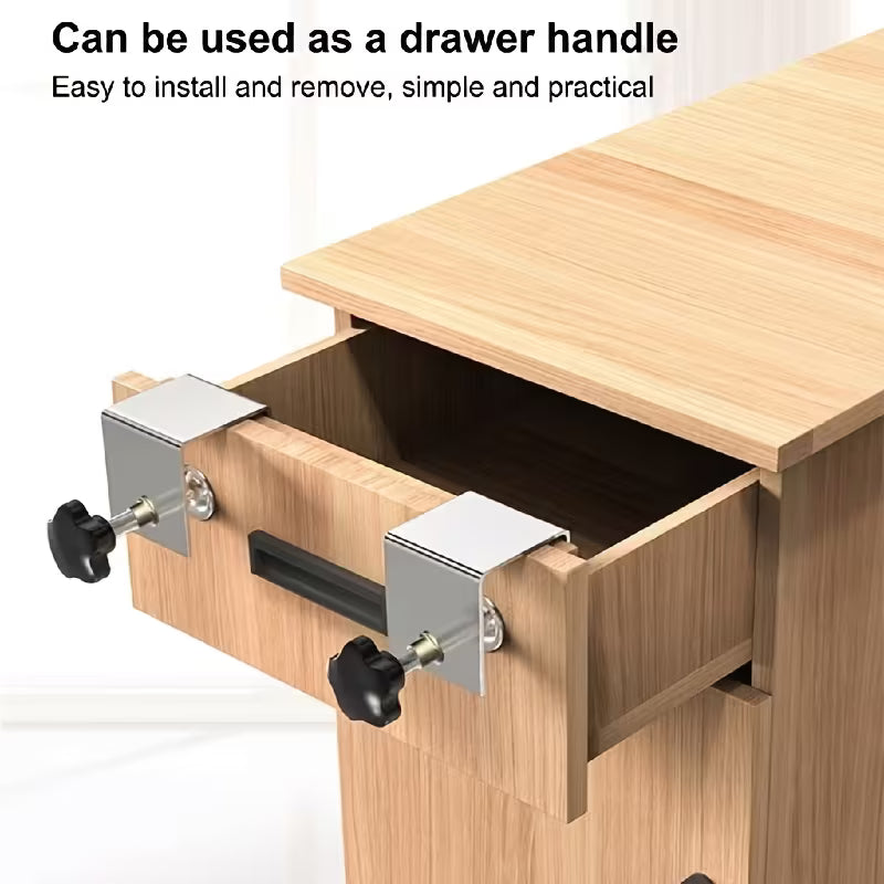 Drawer Front Mounting Clips – 2 Pieces Set